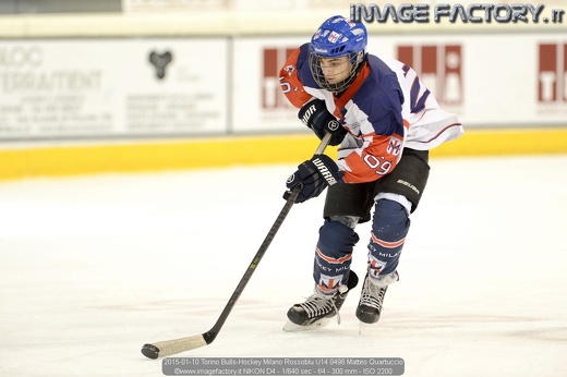 2015-01-10 Torino Bulls-Hockey Milano Rossoblu U14 0496 Matteo Quartuccio